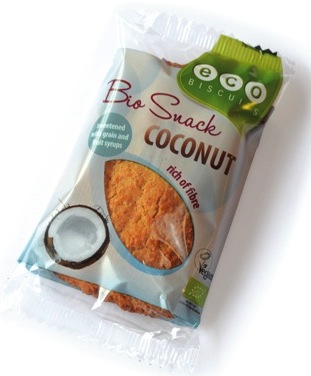 Foto van Eco Biscuit Kokos Bio Snack 55gr