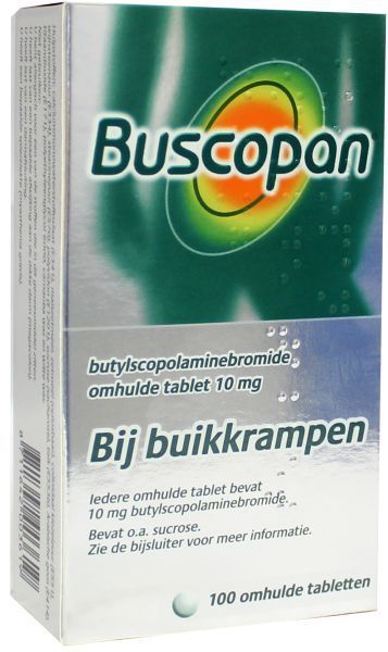 Foto van Buscopan Scopolamyne 10mg tabletten 100st