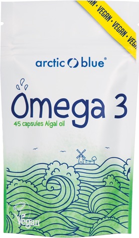 Foto van Arctic Blue Omega 3 Vegetarische Algenolie Softgels 45st