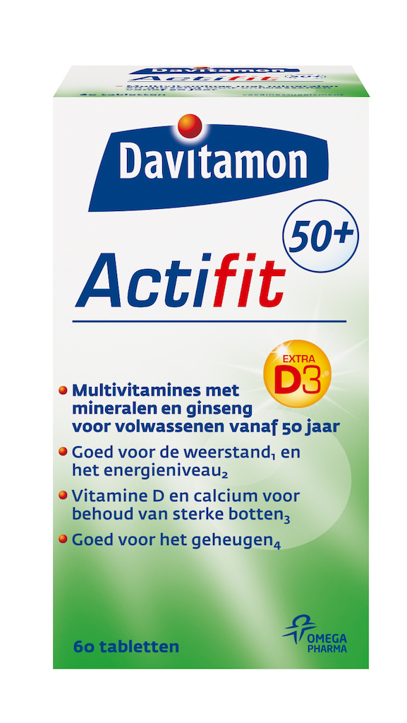 Foto van Davitamon Actifit 50+ Tabletten 60st